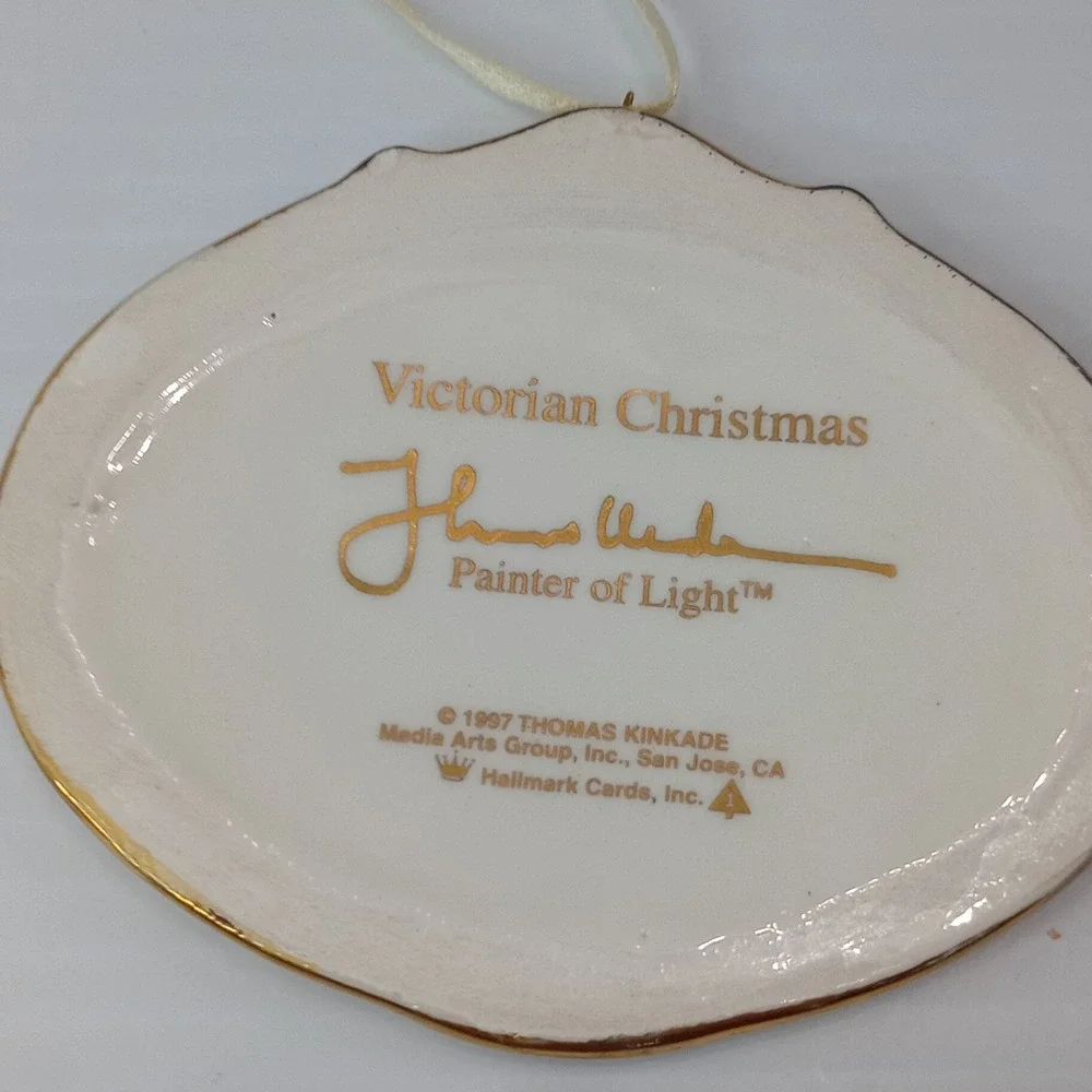 Hallmark Keepsake Ornament 1997 Thomas Kinkade Victorian Christmas‎ 1st Series